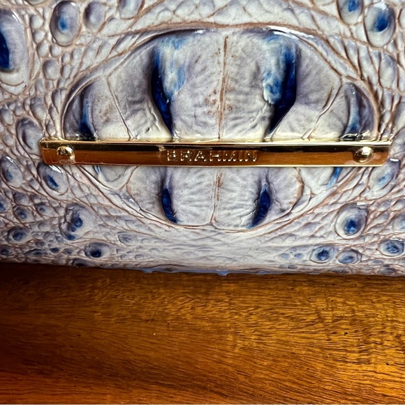 NWOT Brahmin Duxbury Weekender In Washed Indigo - Picture 10 of 13